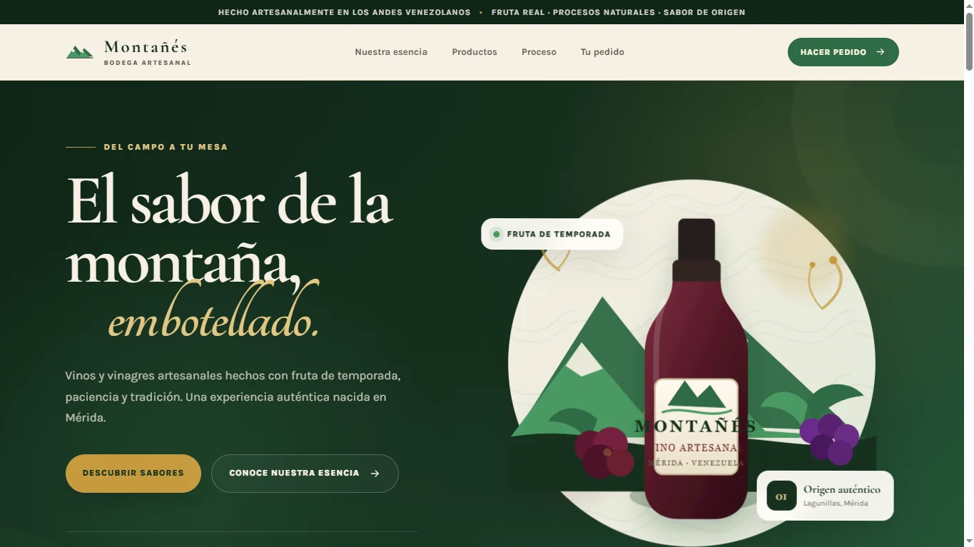 Captura del proyecto Montañés